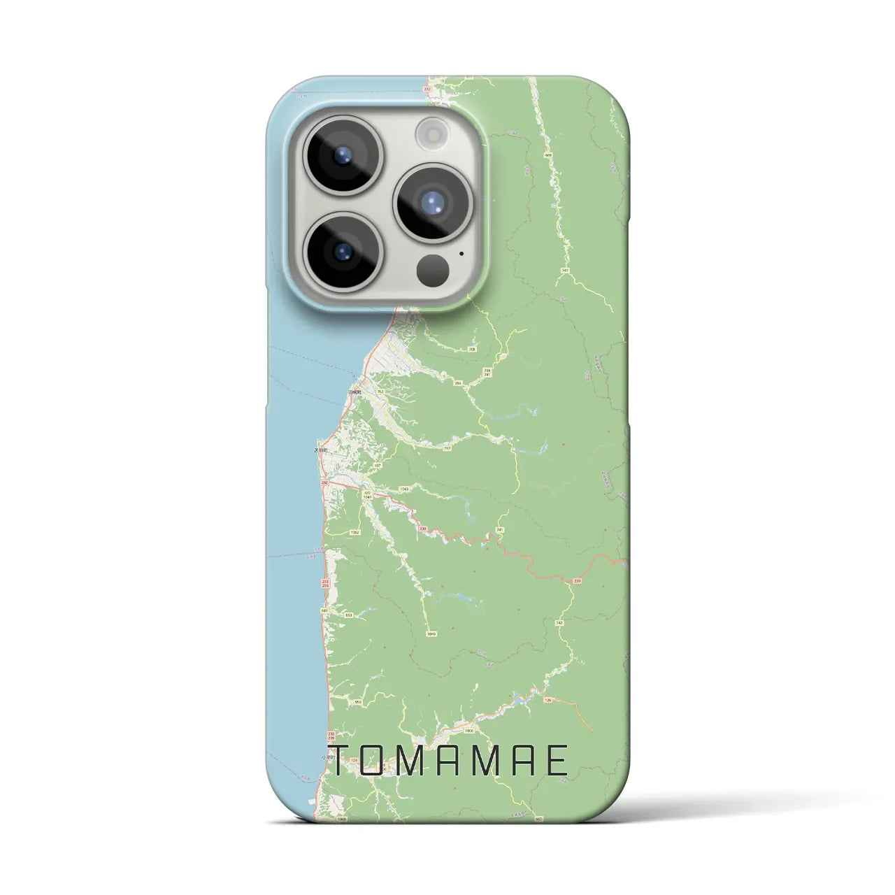 【苫前(北海道)】地図柄iPhoneケース(バックカバータイプ)