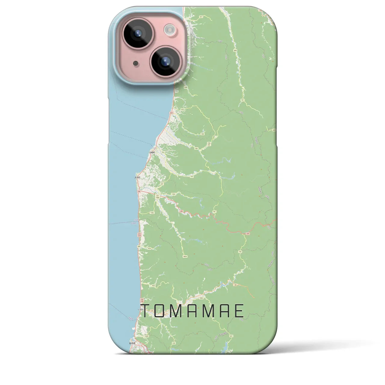 【苫前(北海道)】地図柄iPhoneケース(バックカバータイプ)