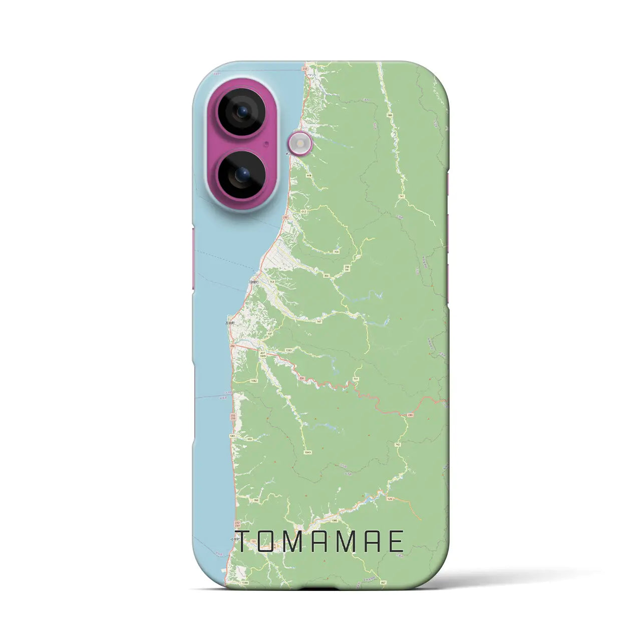 【苫前(北海道)】地図柄iPhoneケース(バックカバータイプ)