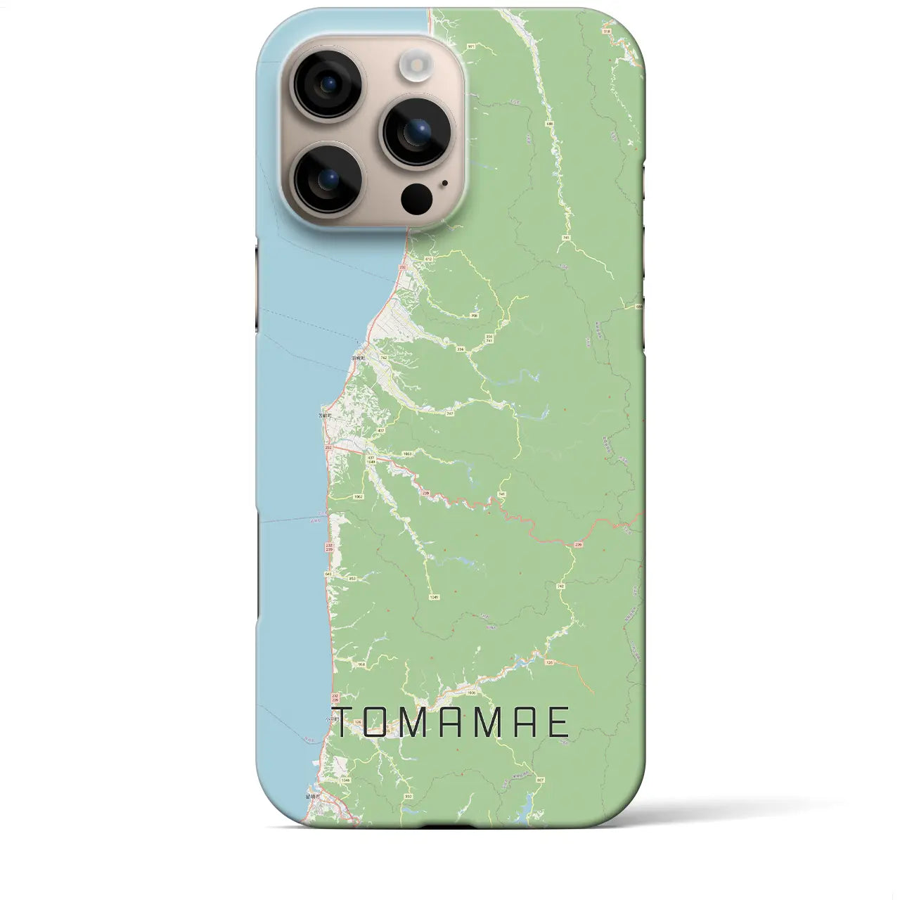 【苫前(北海道)】地図柄iPhoneケース(バックカバータイプ)