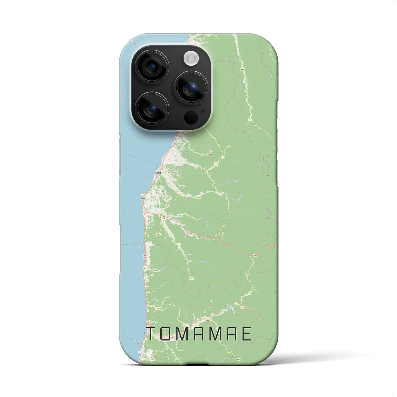 【苫前(北海道)】地図柄iPhoneケース(バックカバータイプ)