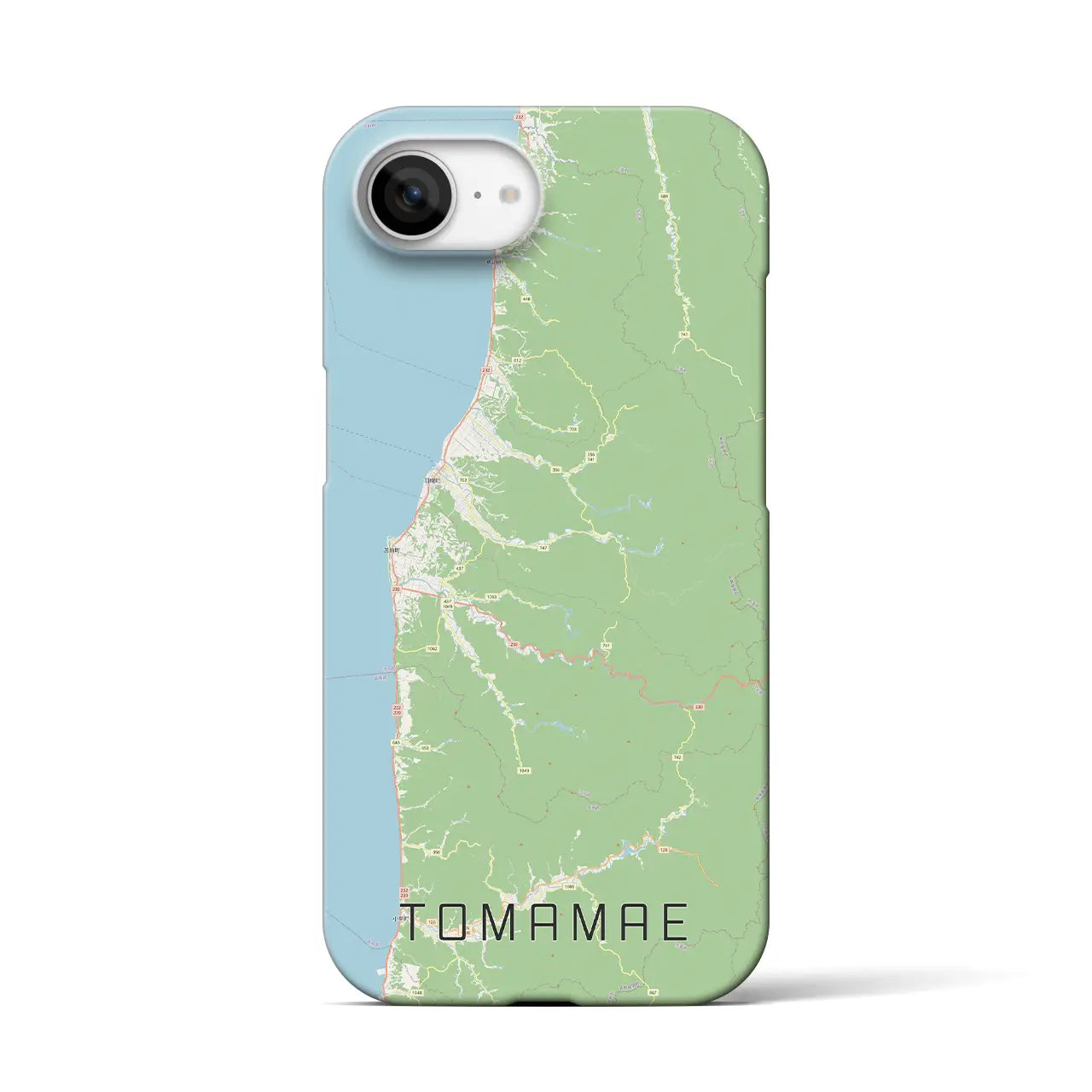 【苫前(北海道)】地図柄iPhoneケース(バックカバータイプ)