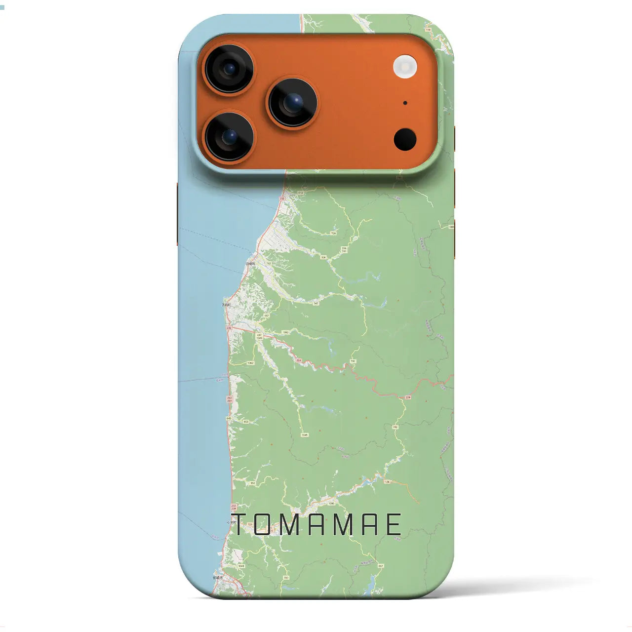 【苫前(北海道)】地図柄iPhoneケース(バックカバータイプ)