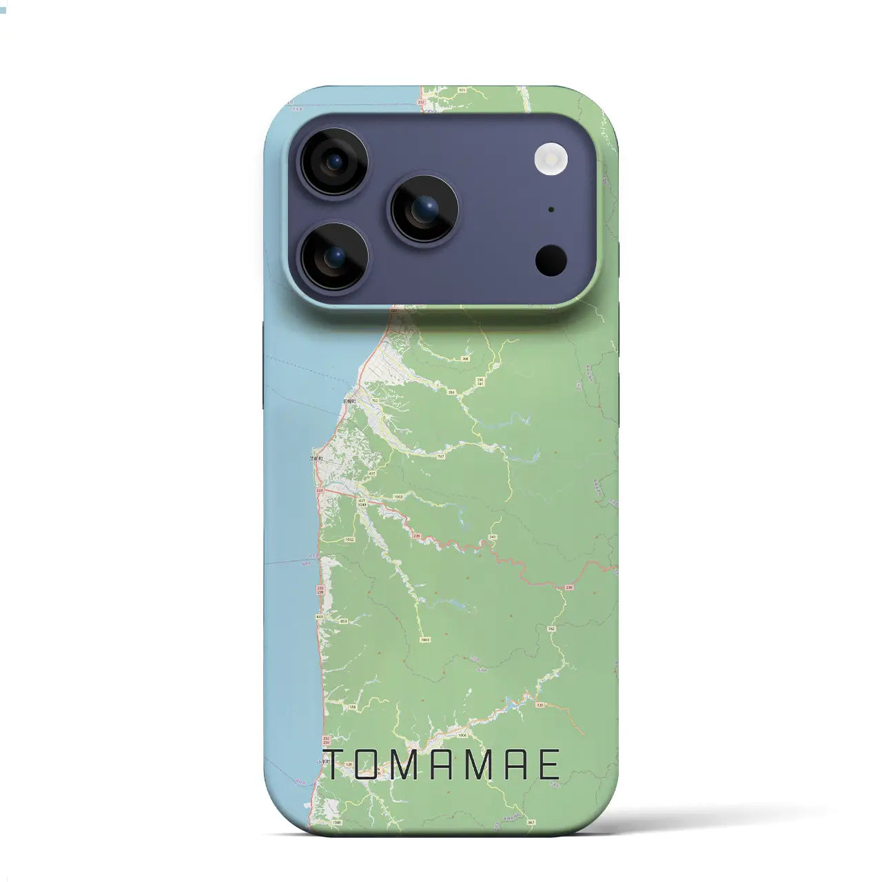 【苫前(北海道)】地図柄iPhoneケース(バックカバータイプ)ナチュラル・iPhone 17 Pro Max 用