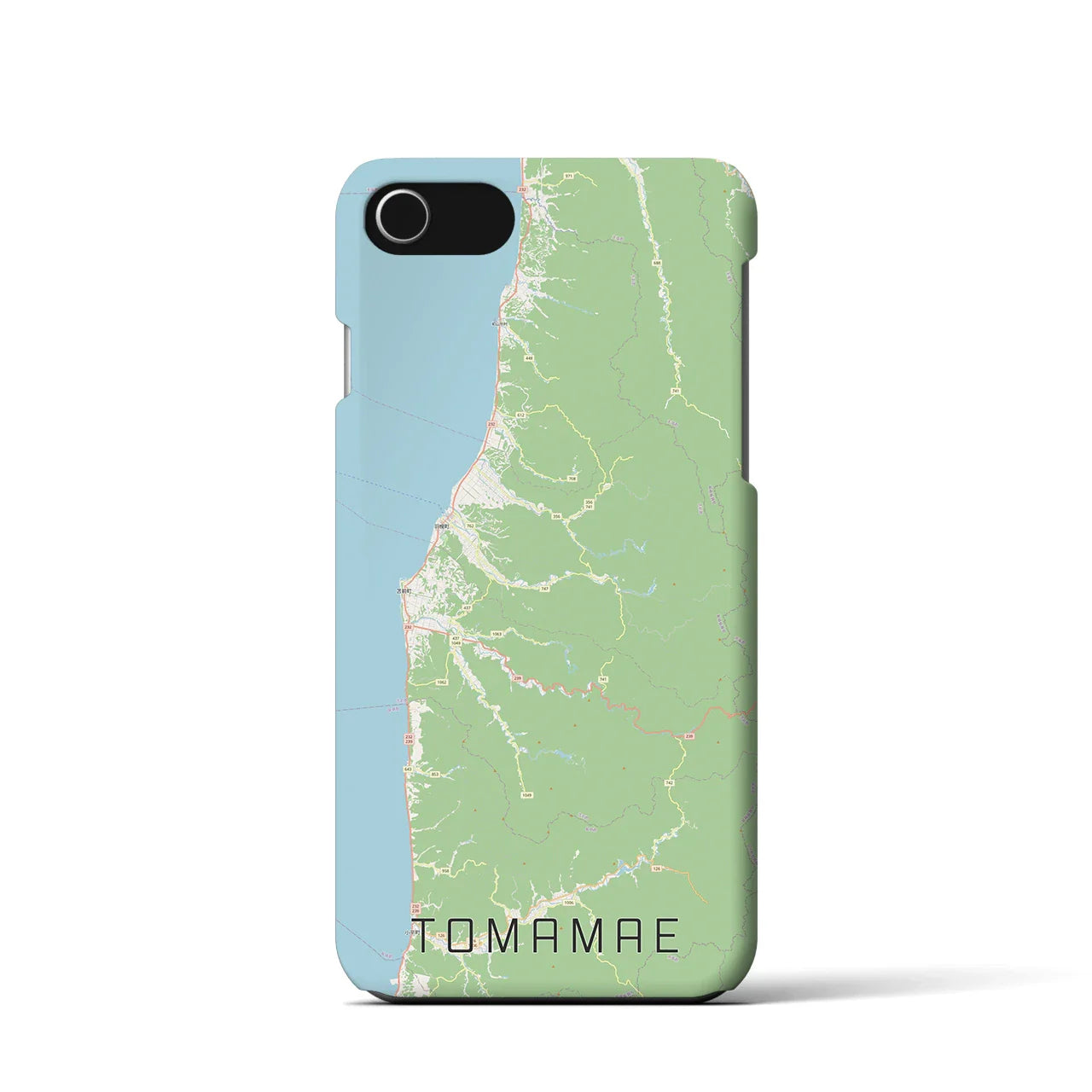 【苫前(北海道)】地図柄iPhoneケース(バックカバータイプ)