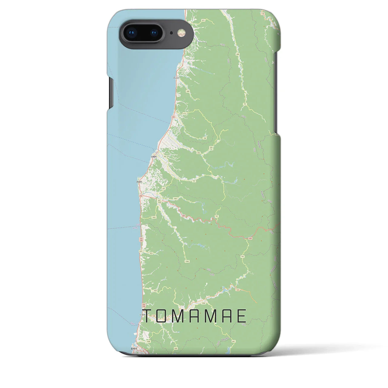 【苫前(北海道)】地図柄iPhoneケース(バックカバータイプ)