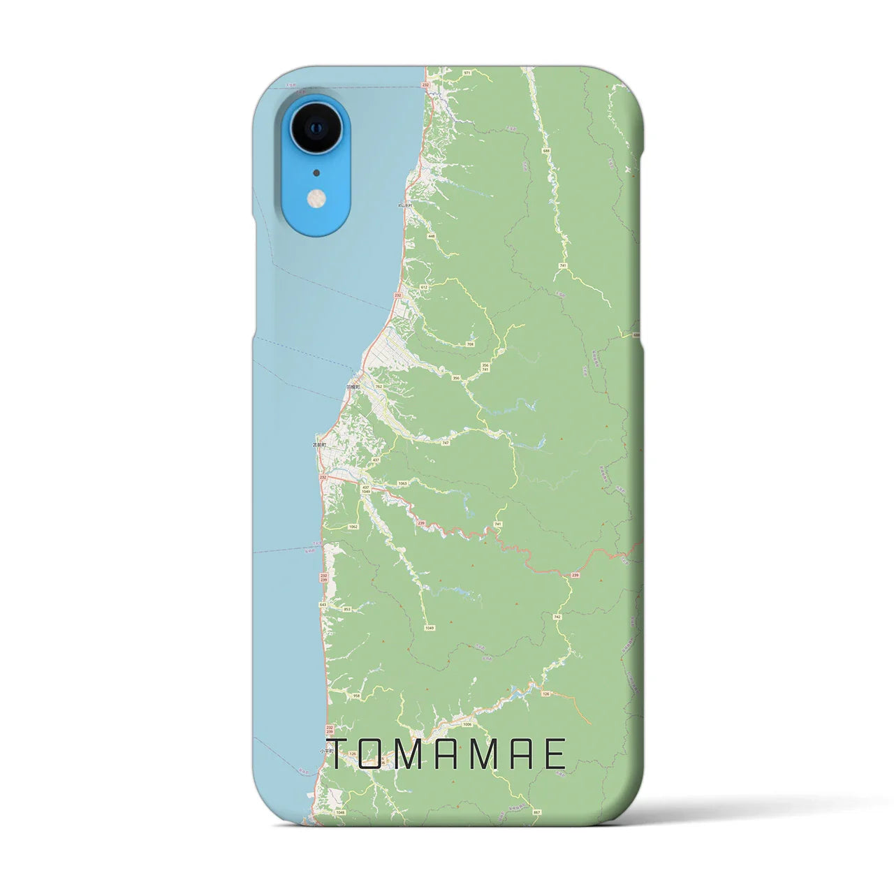 【苫前(北海道)】地図柄iPhoneケース(バックカバータイプ)