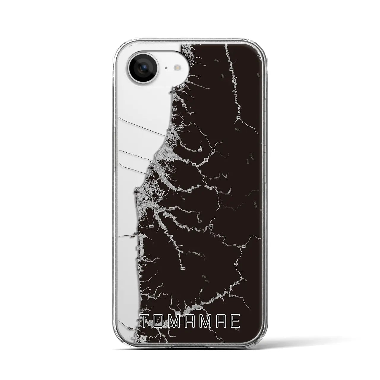 【苫前(北海道)】地図柄iPhoneケース(クリアタイプ)