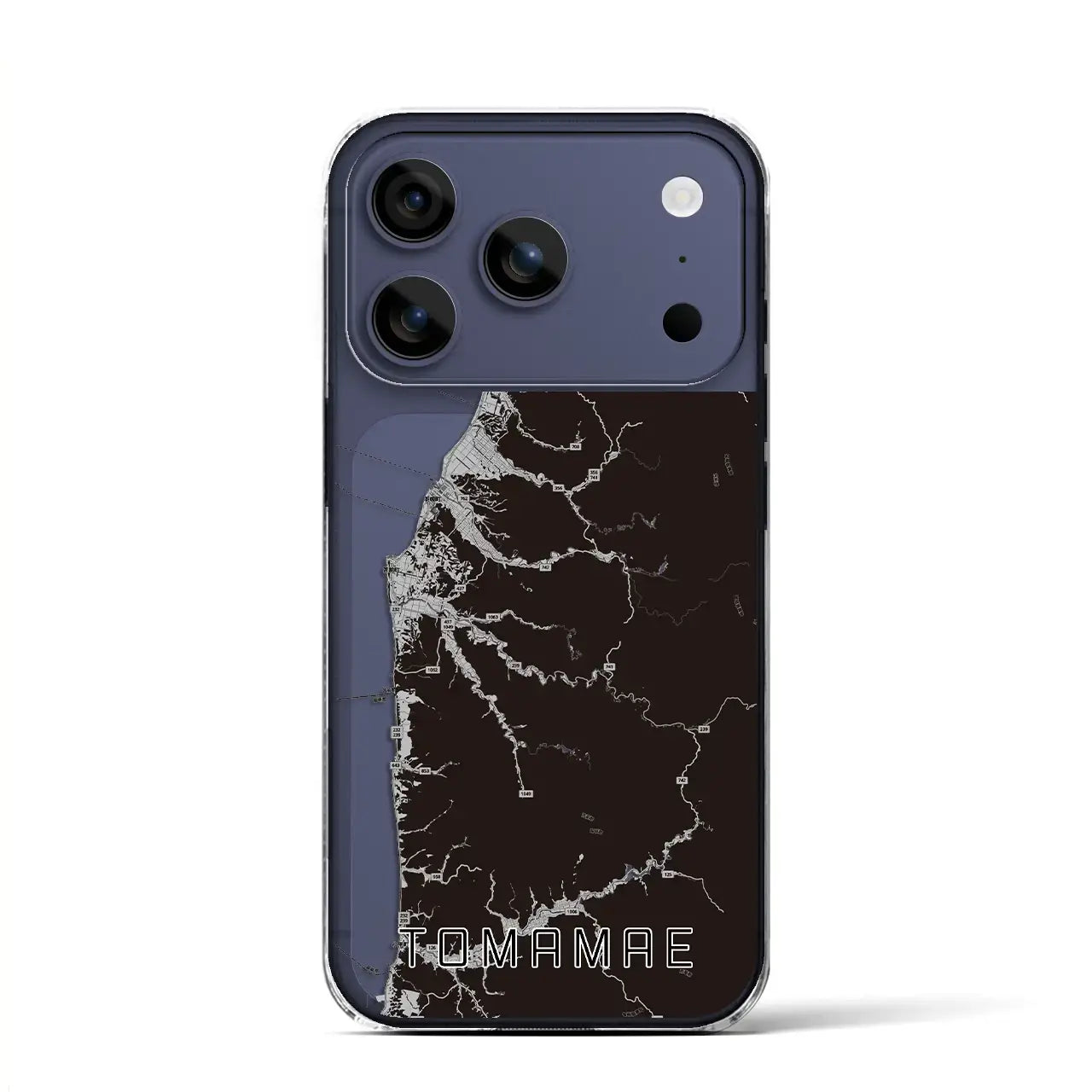 【苫前(北海道)】地図柄iPhoneケース(クリアタイプ)