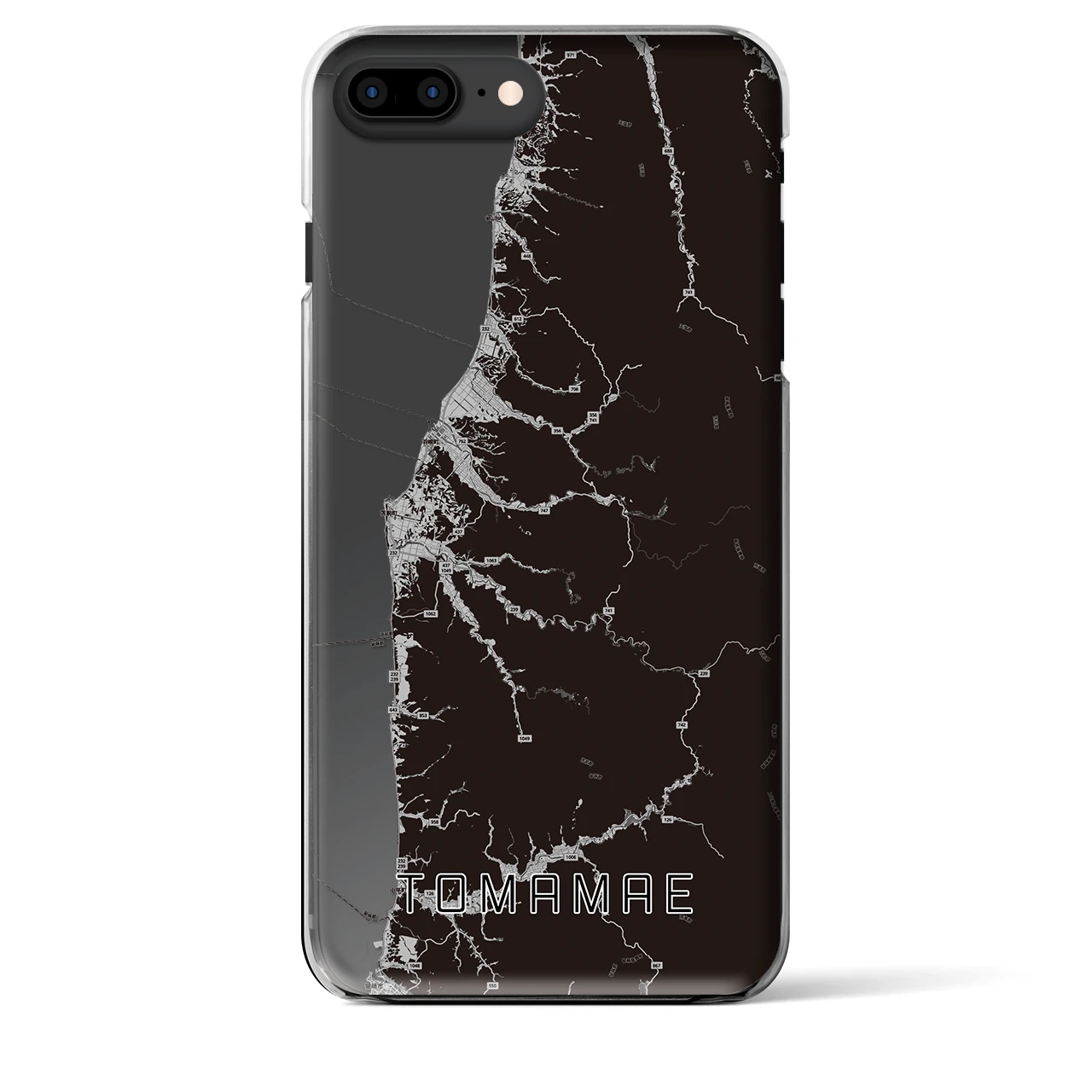 【苫前(北海道)】地図柄iPhoneケース(クリアタイプ)