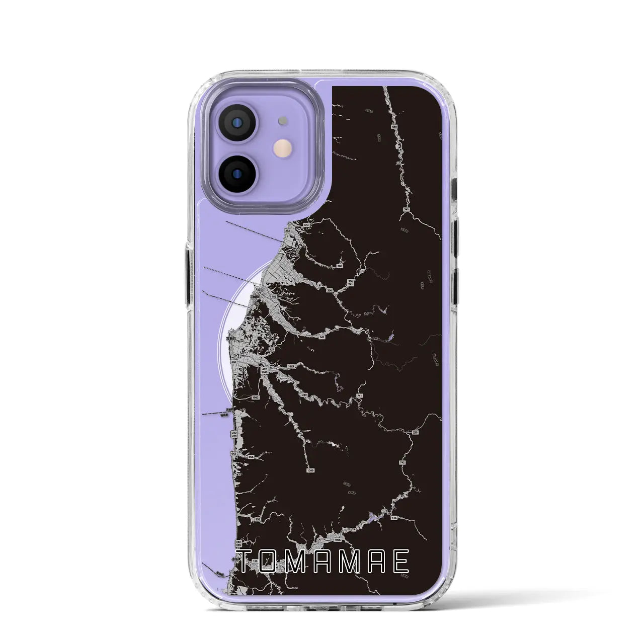 【苫前(北海道)】地図柄iPhoneケース(MagSafeタイプ)