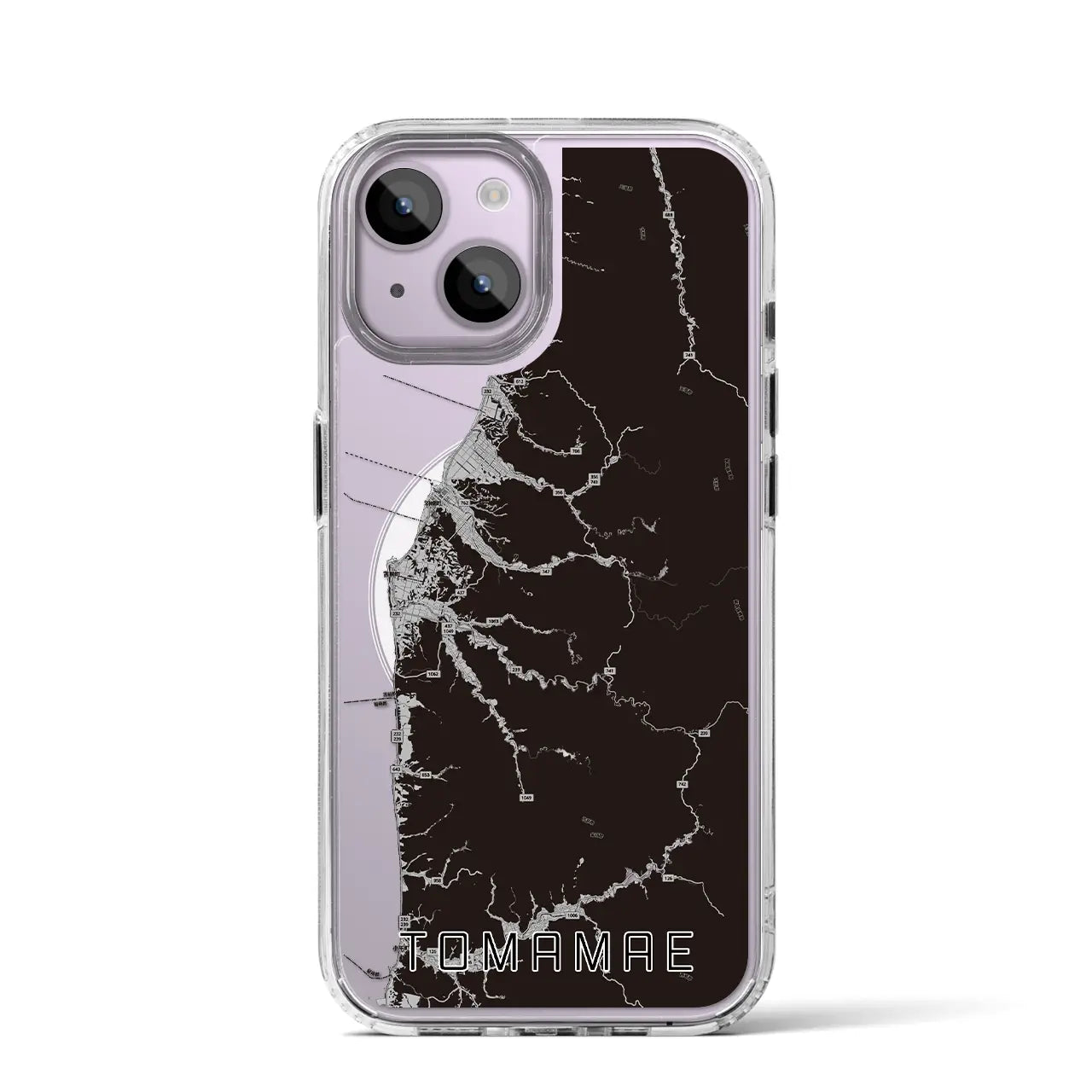 【苫前(北海道)】地図柄iPhoneケース(MagSafeタイプ)
