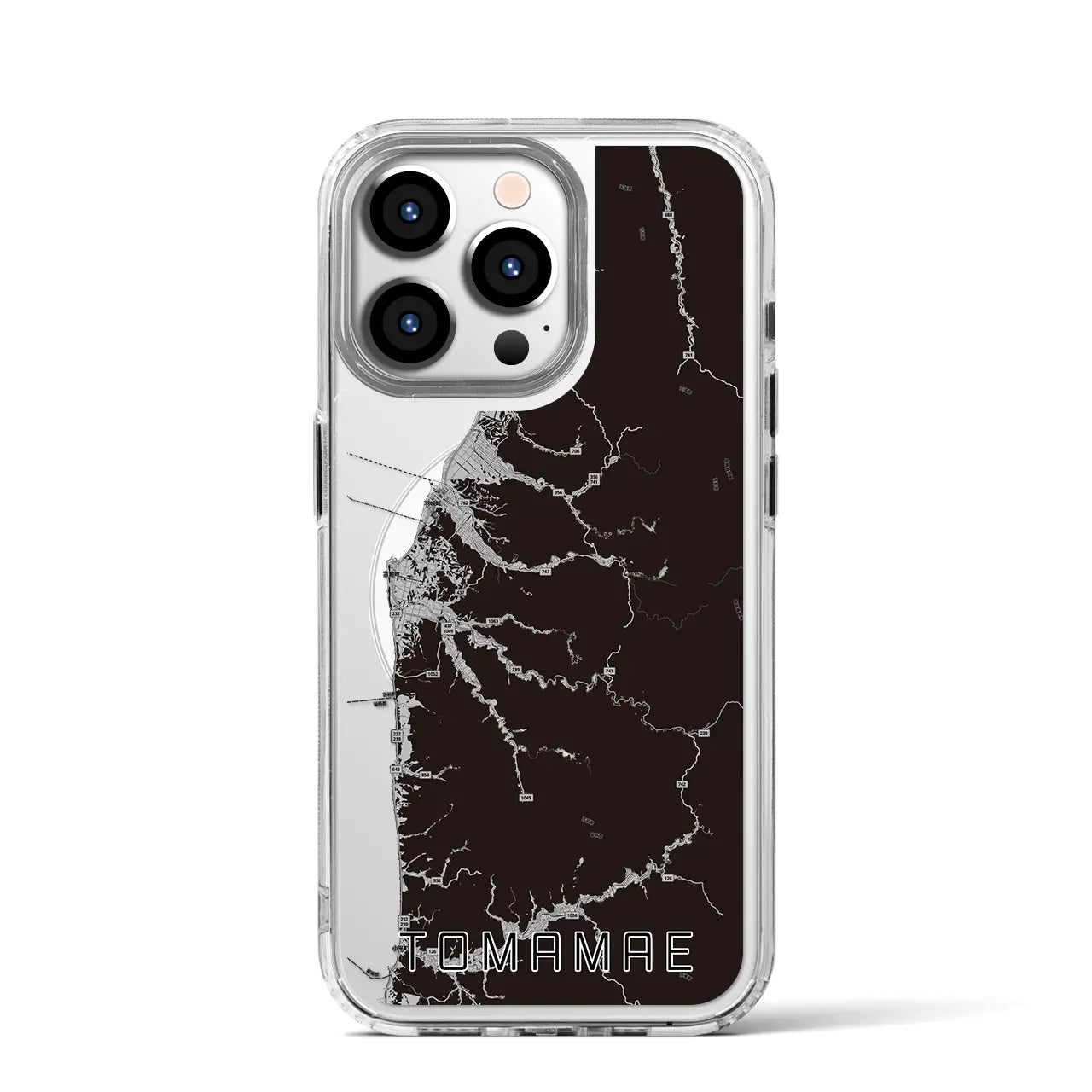 【苫前(北海道)】地図柄iPhoneケース(MagSafeタイプ)