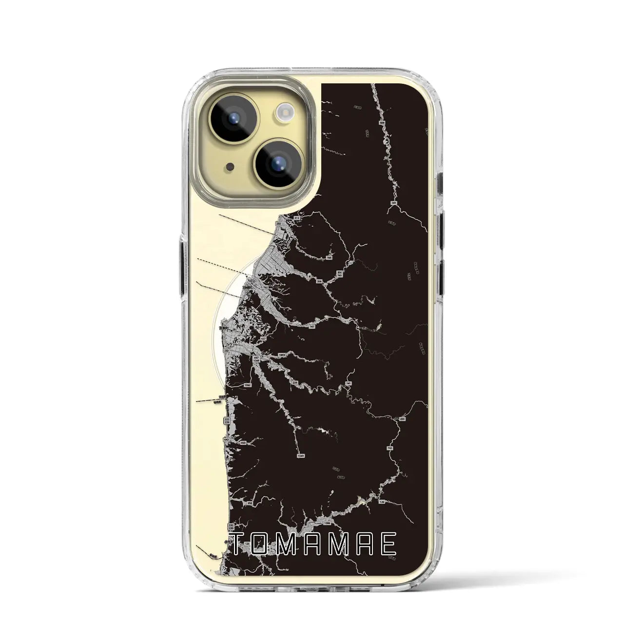 【苫前(北海道)】地図柄iPhoneケース(MagSafeタイプ)