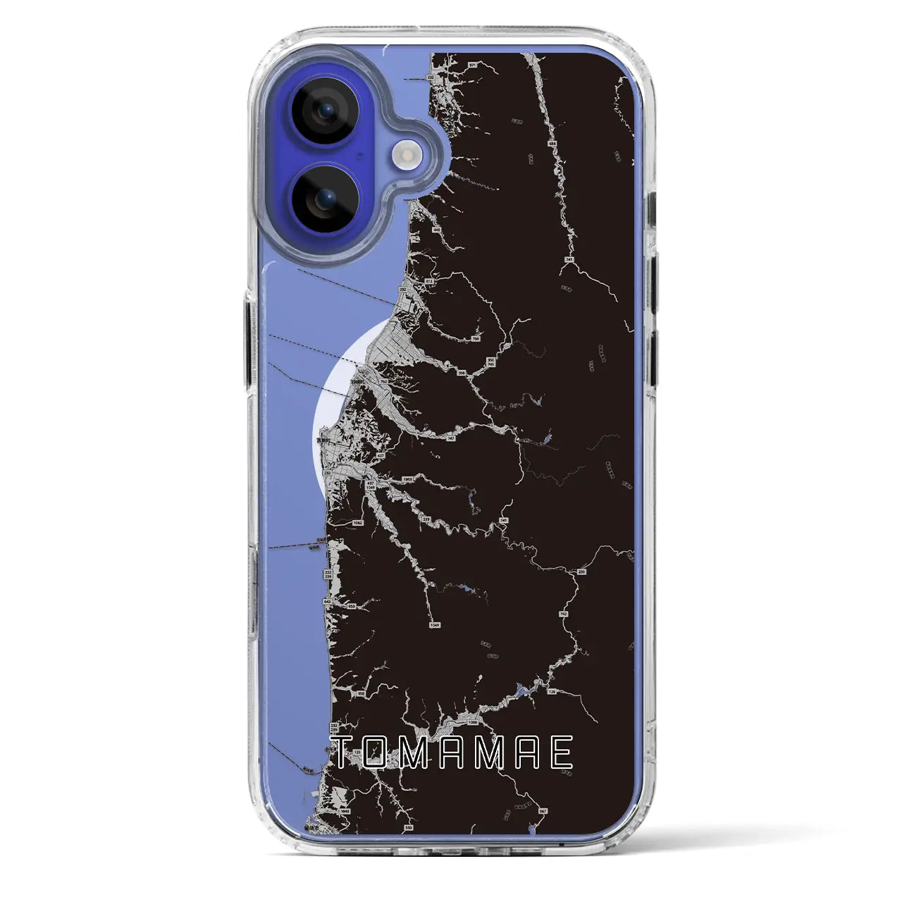 【苫前(北海道)】地図柄iPhoneケース(MagSafeタイプ)