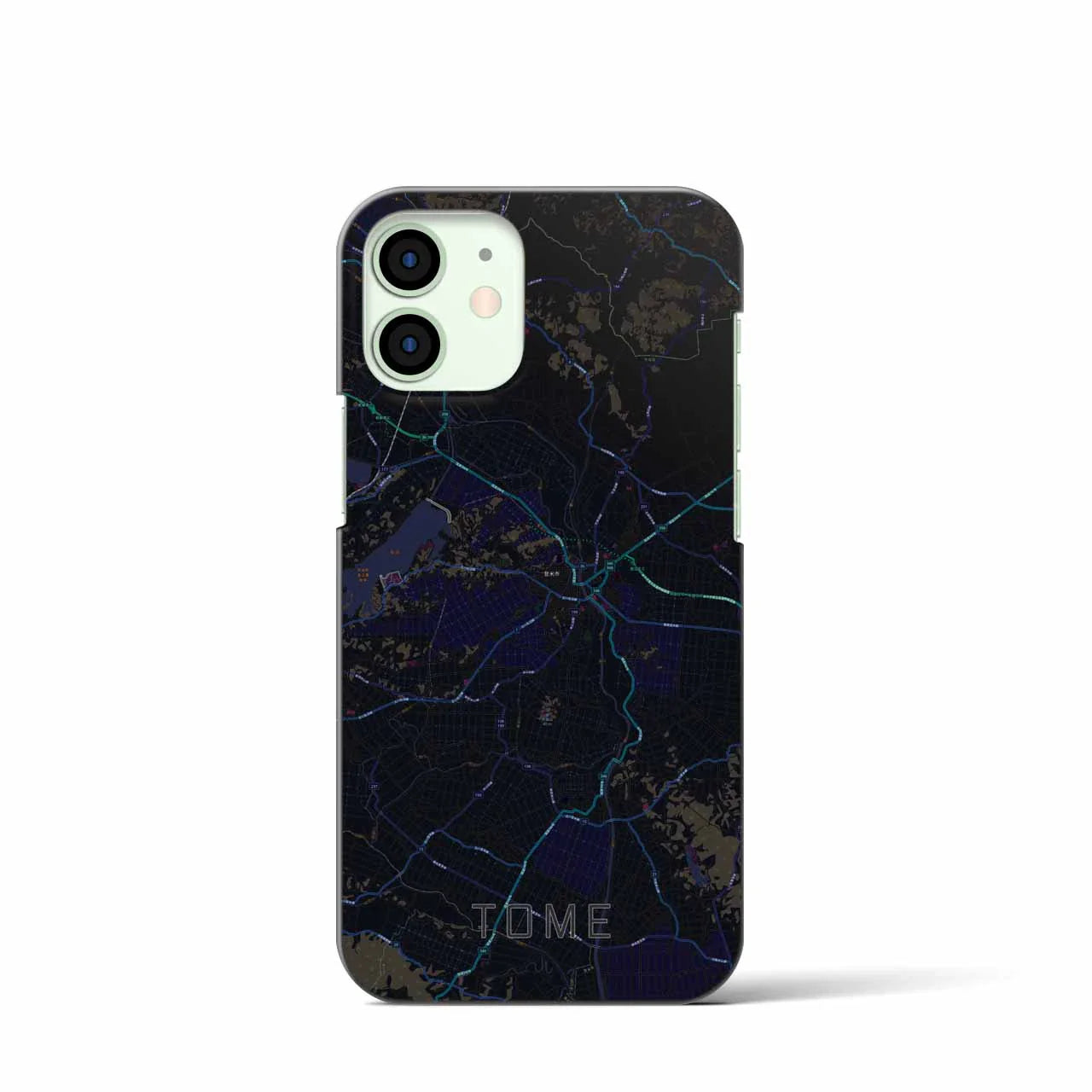 【登米(宮城県)】地図柄iPhoneケース(バックカバータイプ)