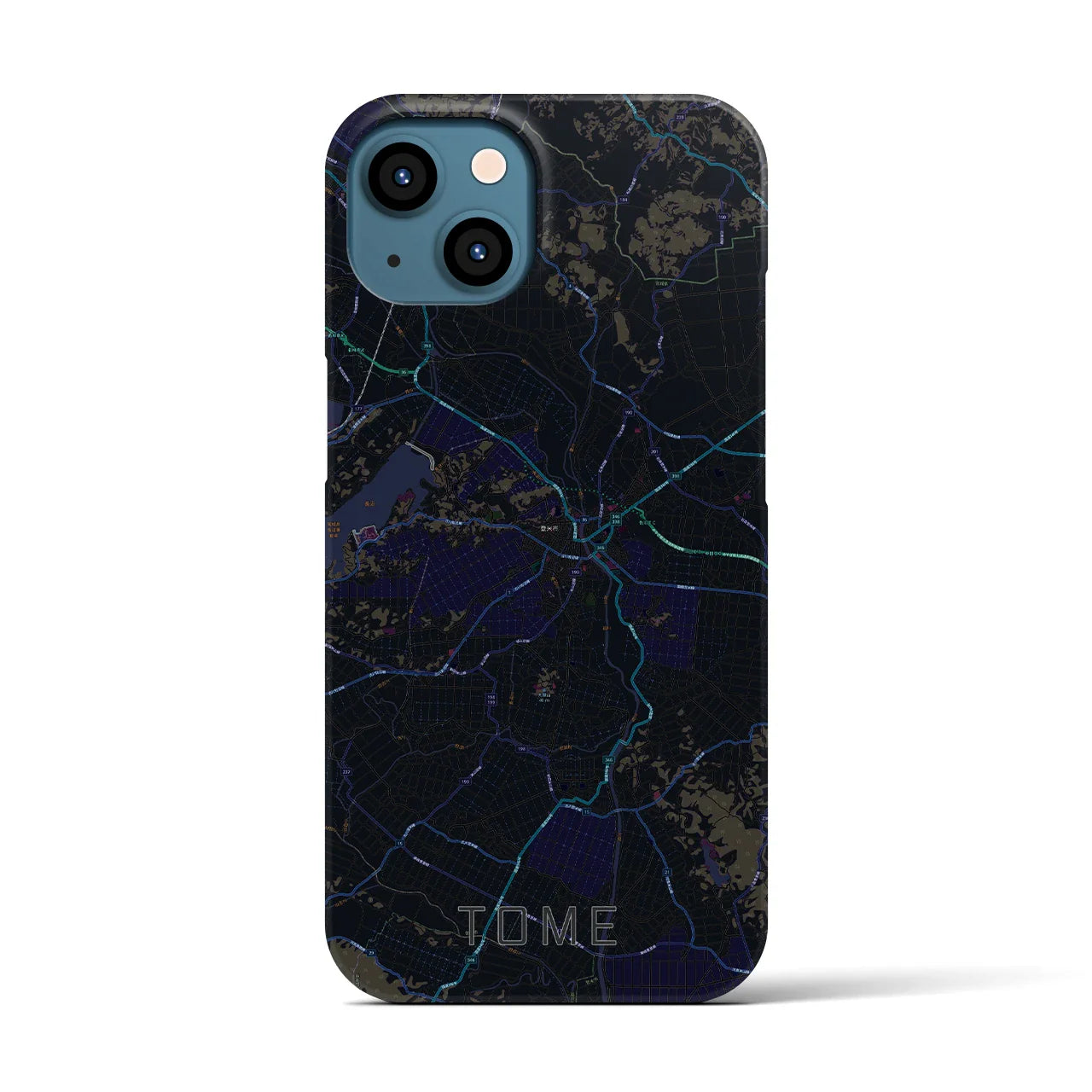 【登米(宮城県)】地図柄iPhoneケース(バックカバータイプ)