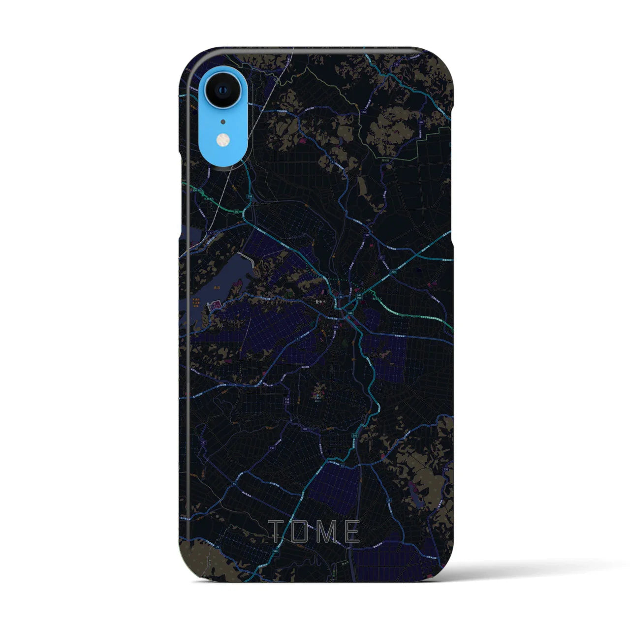 【登米(宮城県)】地図柄iPhoneケース(バックカバータイプ)