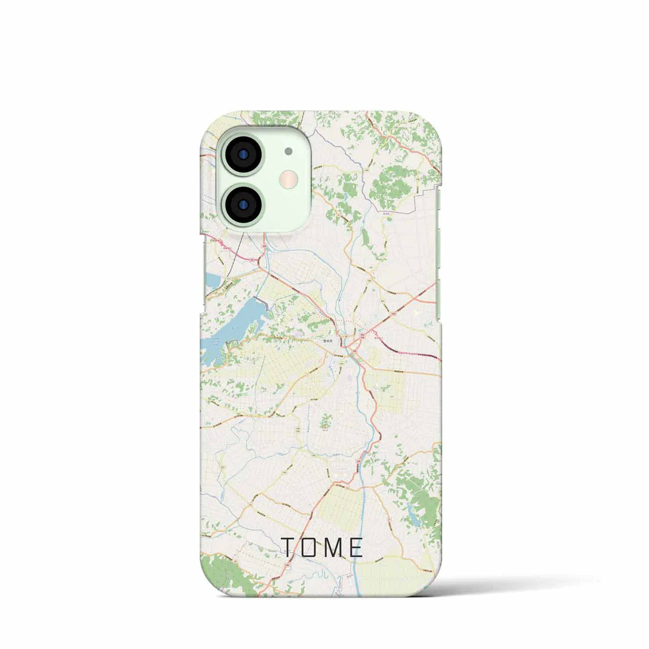 【登米(宮城県)】地図柄iPhoneケース(バックカバータイプ)