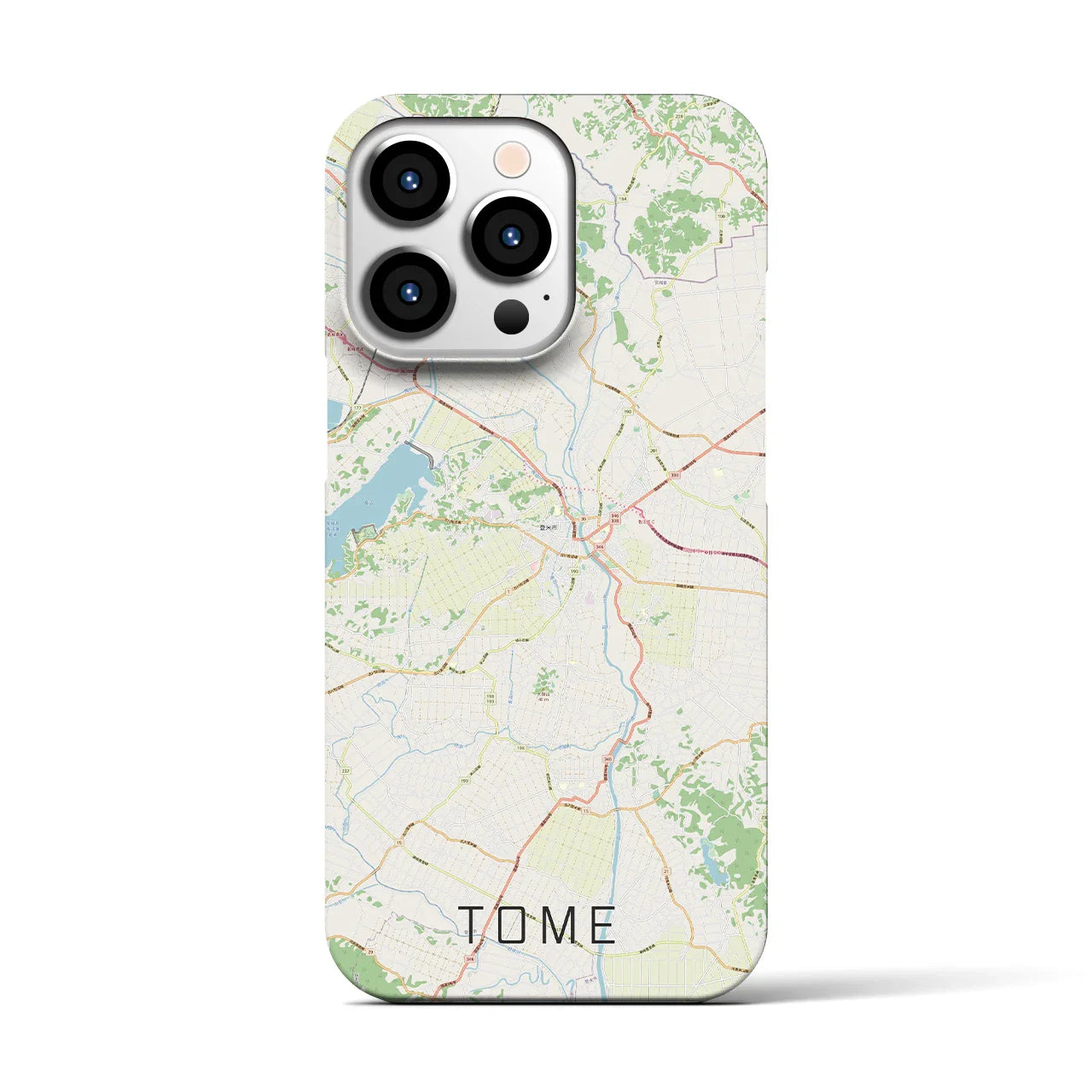 【登米(宮城県)】地図柄iPhoneケース(バックカバータイプ)