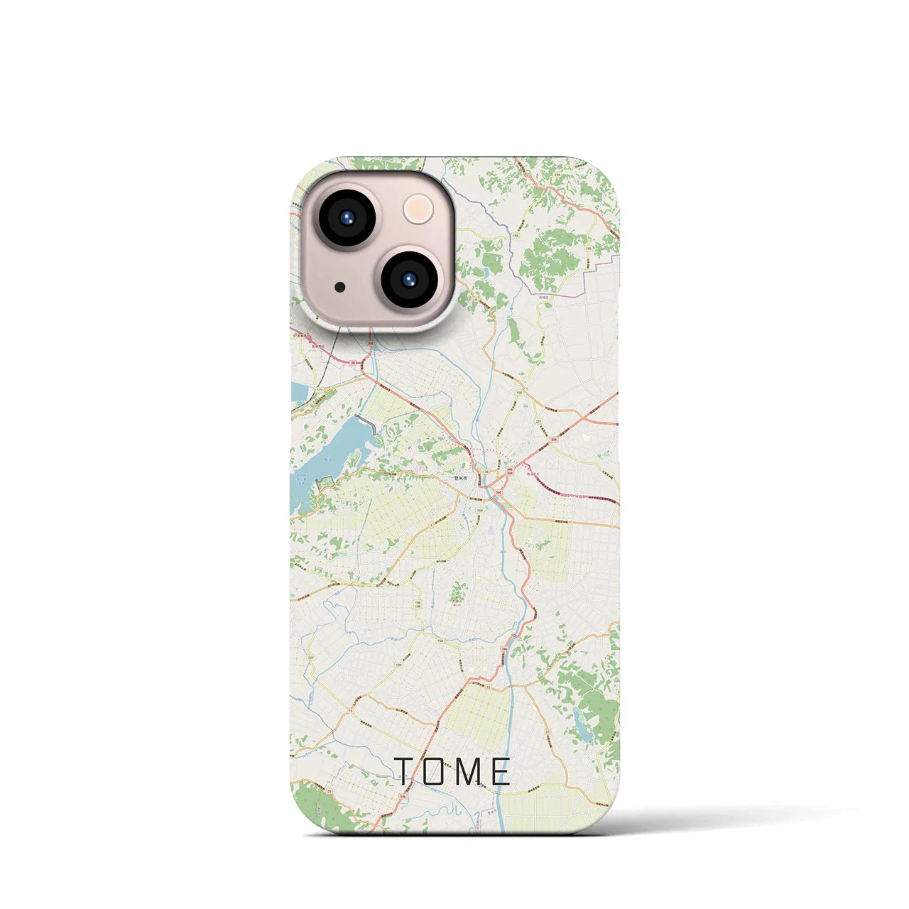 【登米(宮城県)】地図柄iPhoneケース(バックカバータイプ)