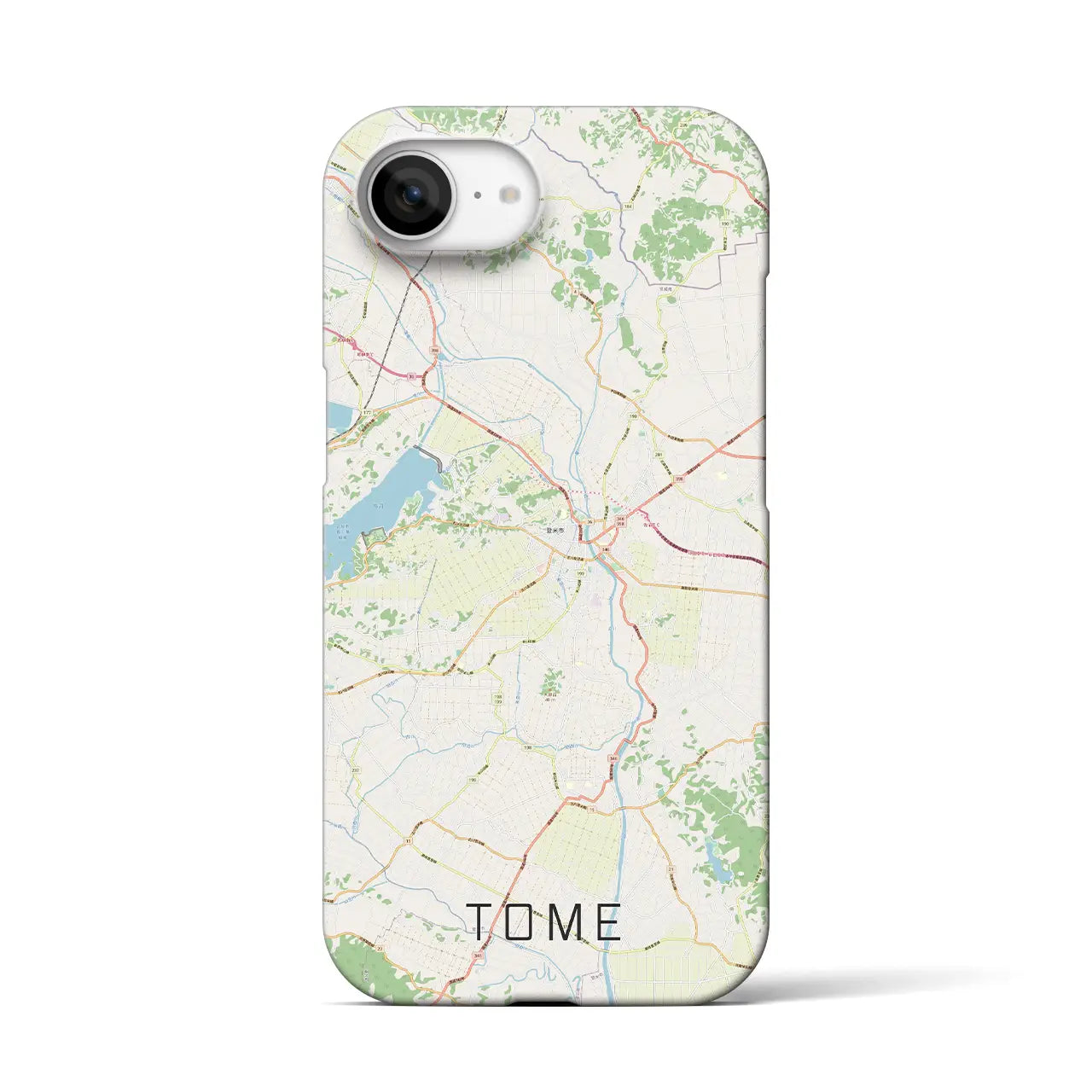 【登米(宮城県)】地図柄iPhoneケース(バックカバータイプ)