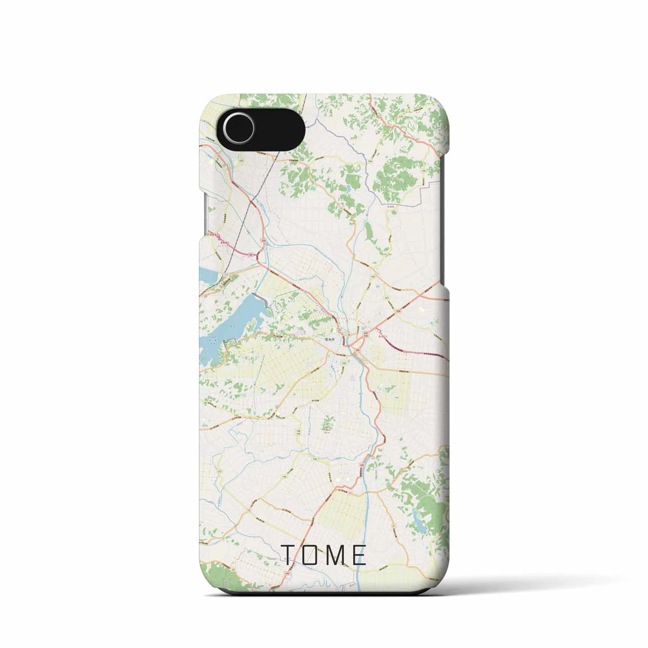 【登米(宮城県)】地図柄iPhoneケース(バックカバータイプ)