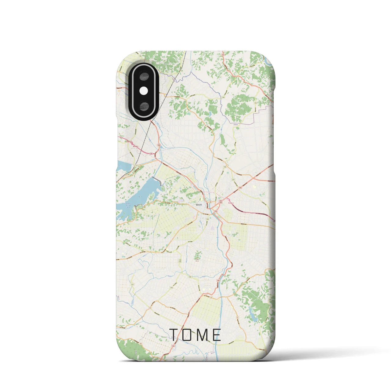 【登米(宮城県)】地図柄iPhoneケース(バックカバータイプ)