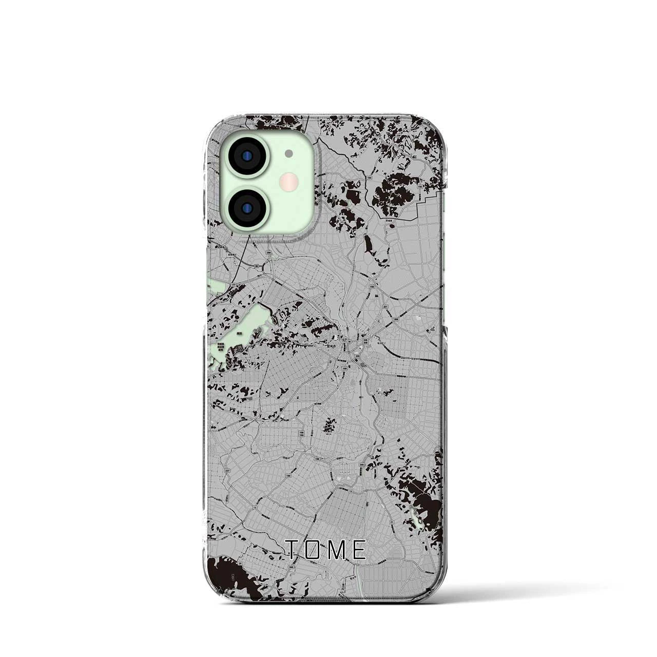 【登米(宮城県)】地図柄iPhoneケース(クリアタイプ)