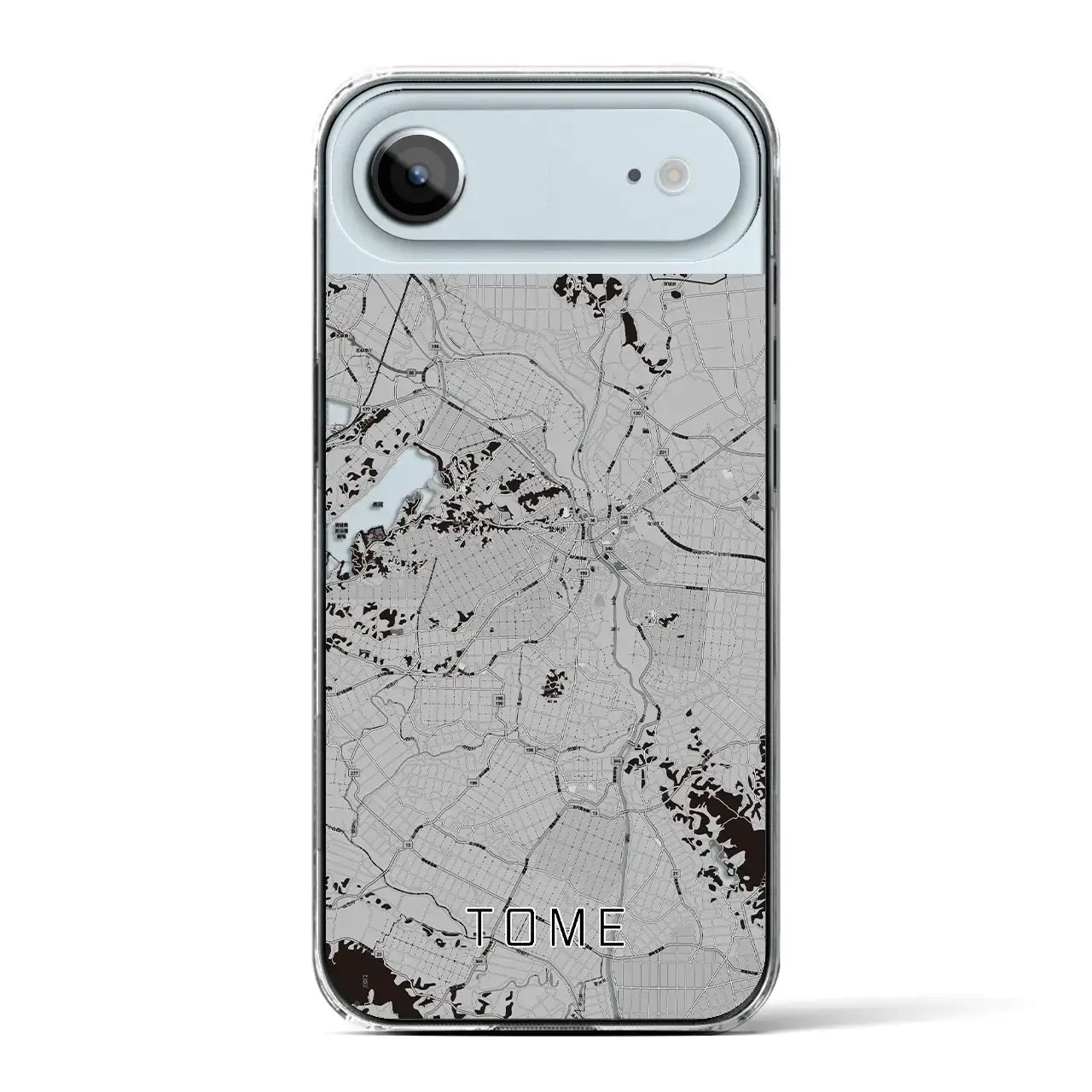 【登米(宮城県)】地図柄iPhoneケース(クリアタイプ)