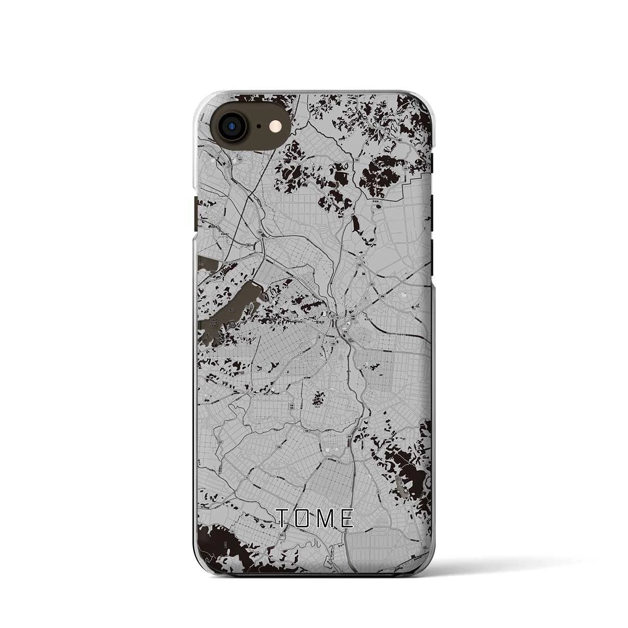 【登米(宮城県)】地図柄iPhoneケース(クリアタイプ)