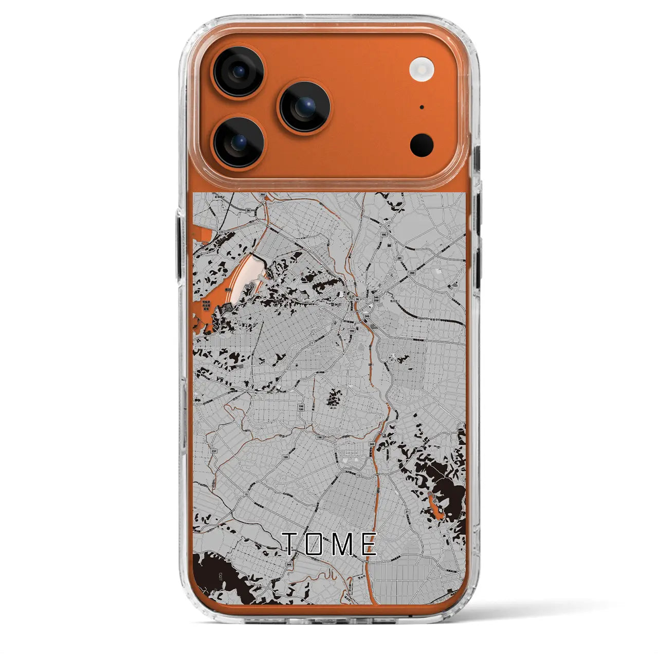 【登米(宮城県)】地図柄iPhoneケース(MagSafeタイプ)