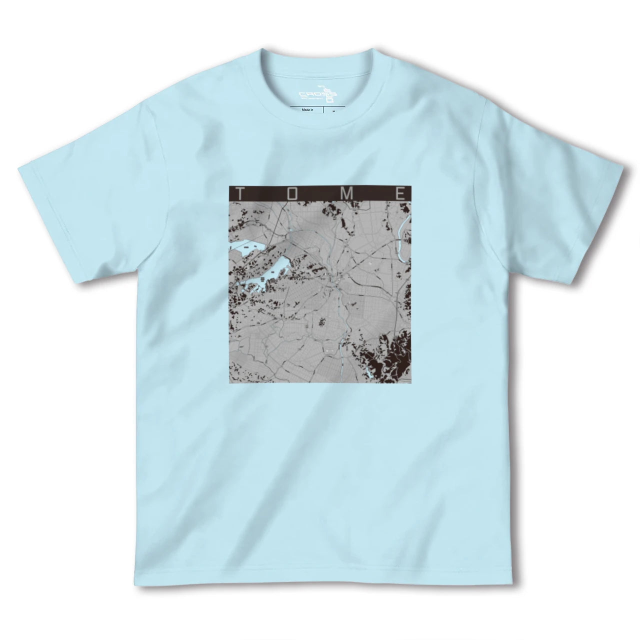 【登米(宮城県)】地図柄ヘビーウェイトTシャツ