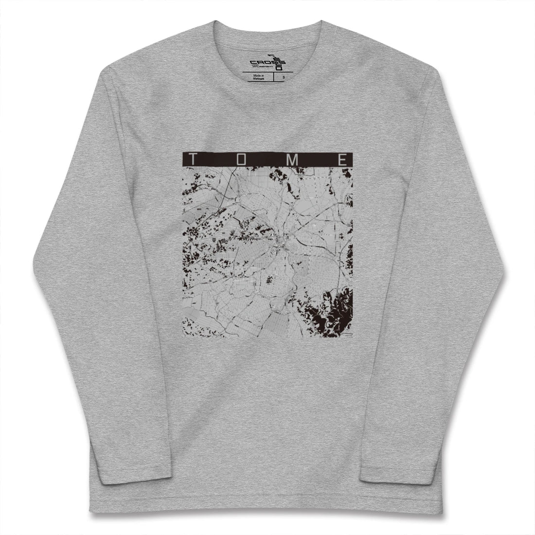 【登米(宮城県)】地図柄ロングスリーブTシャツ