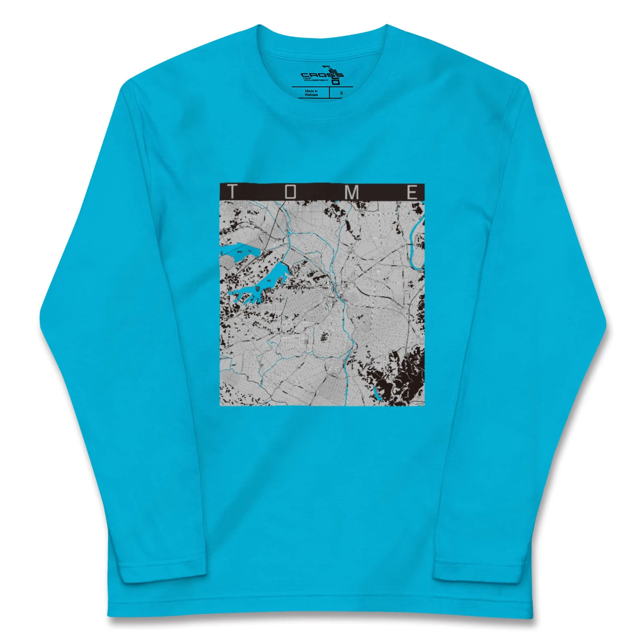 【登米(宮城県)】地図柄ロングスリーブTシャツ