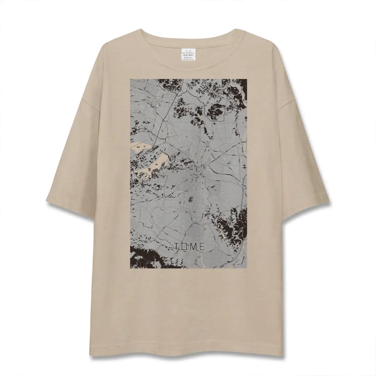 【登米(宮城県)】地図柄ビッグシルエットTシャツ