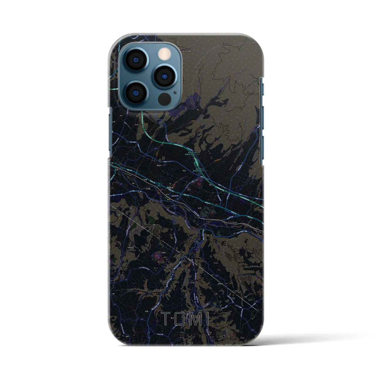 【東御(長野県)】地図柄iPhoneケース(バックカバータイプ)