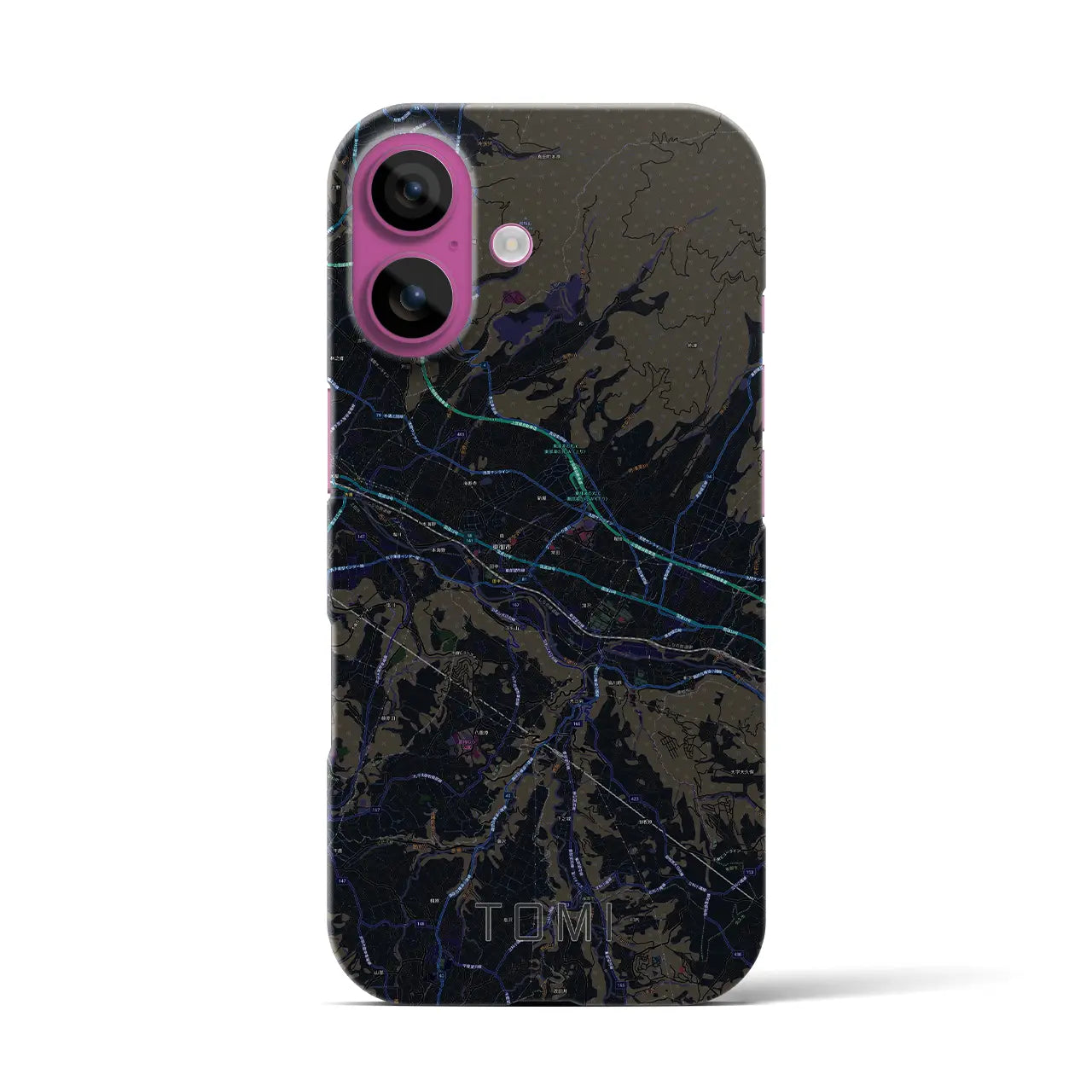 【東御(長野県)】地図柄iPhoneケース(バックカバータイプ)