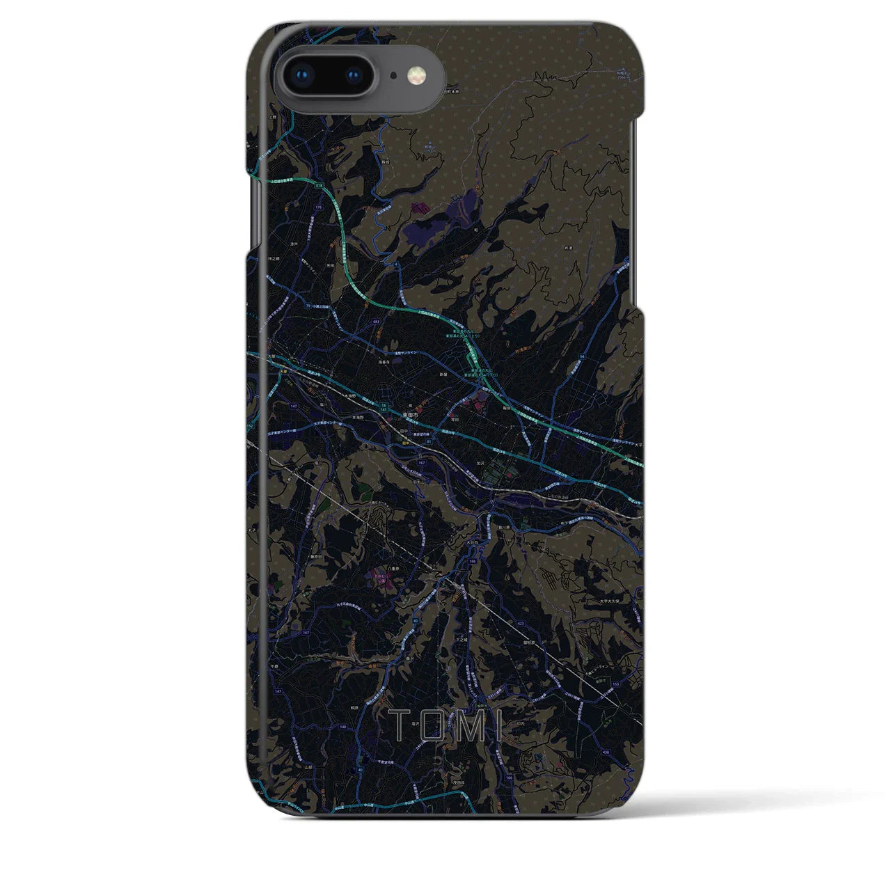 【東御(長野県)】地図柄iPhoneケース(バックカバータイプ)