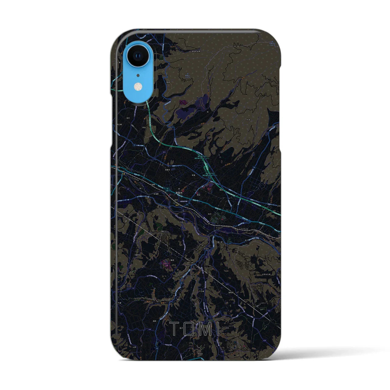 【東御(長野県)】地図柄iPhoneケース(バックカバータイプ)