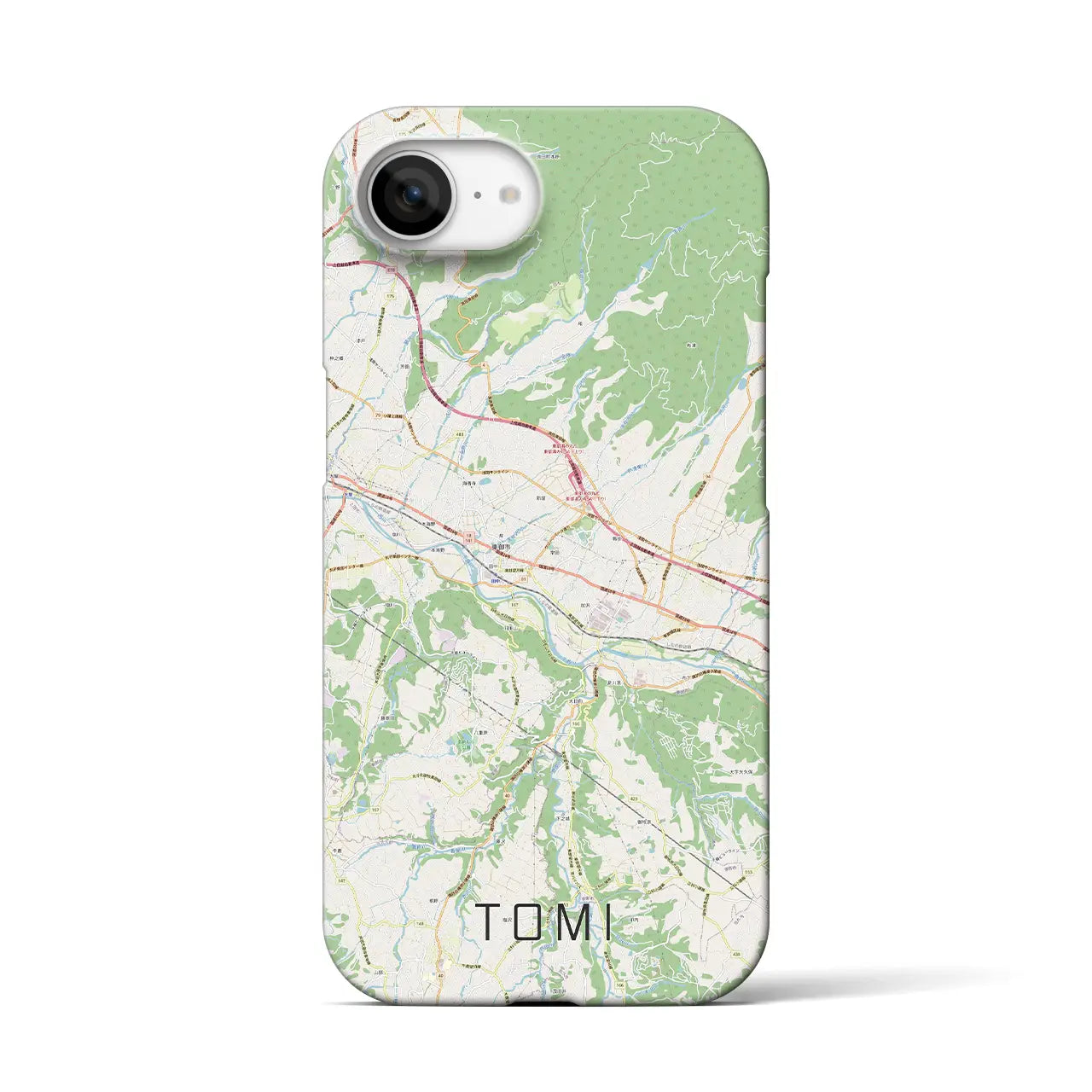 【東御(長野県)】地図柄iPhoneケース(バックカバータイプ)