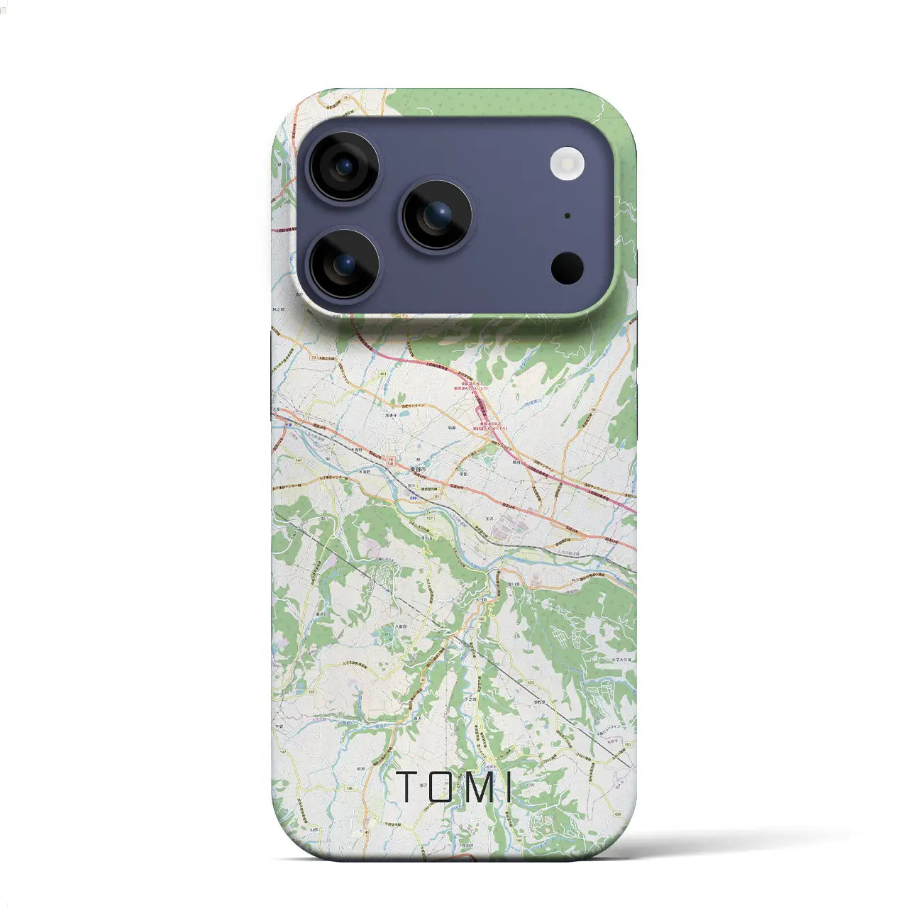 【東御(長野県)】地図柄iPhoneケース(バックカバータイプ)