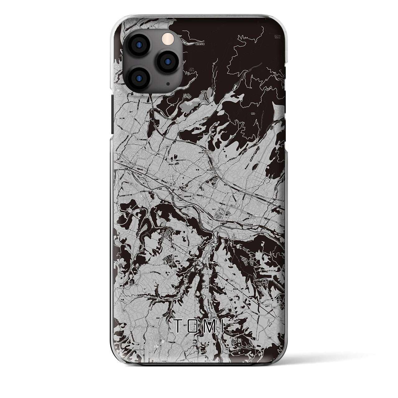 【東御(長野県)】地図柄iPhoneケース(クリアタイプ)