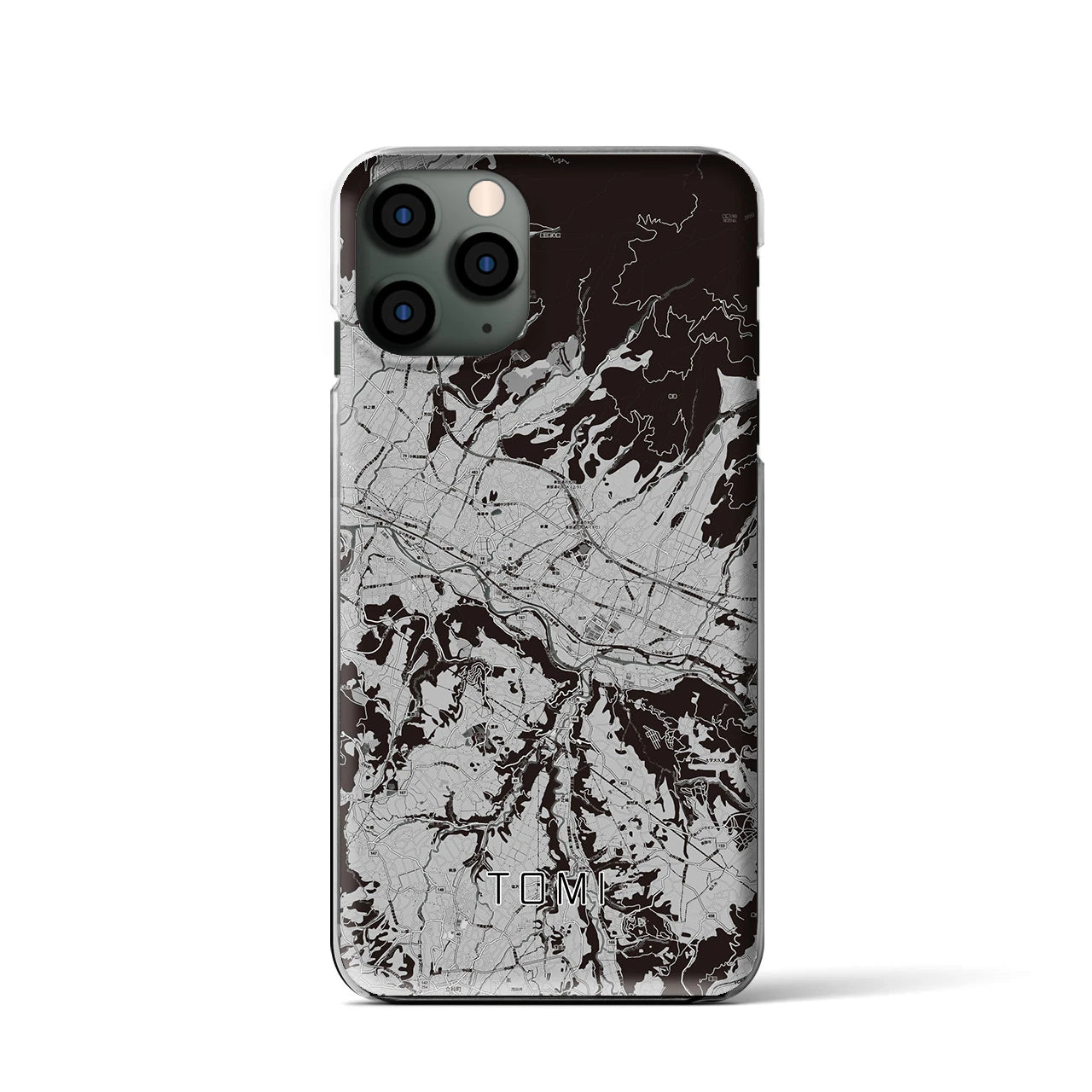 【東御(長野県)】地図柄iPhoneケース(クリアタイプ)