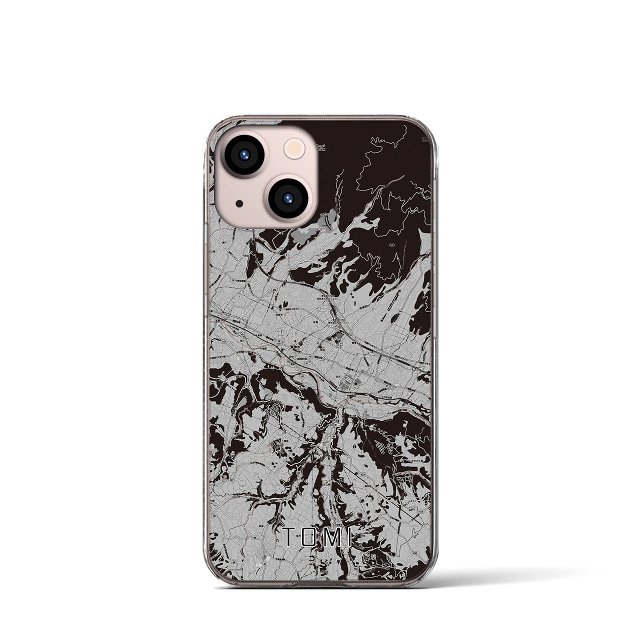 【東御(長野県)】地図柄iPhoneケース(クリアタイプ)