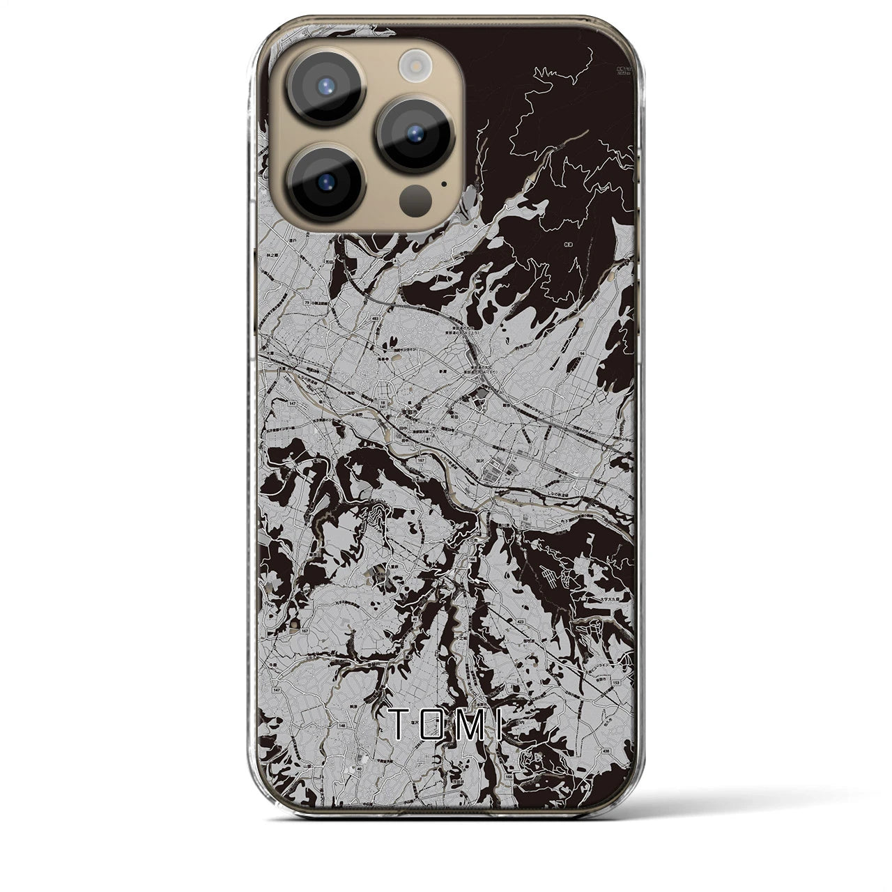 【東御(長野県)】地図柄iPhoneケース(クリアタイプ)