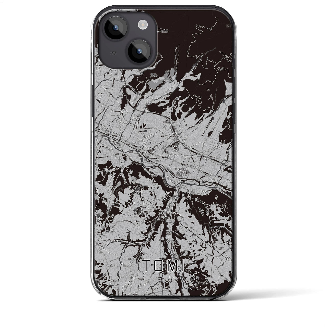 【東御(長野県)】地図柄iPhoneケース(クリアタイプ)