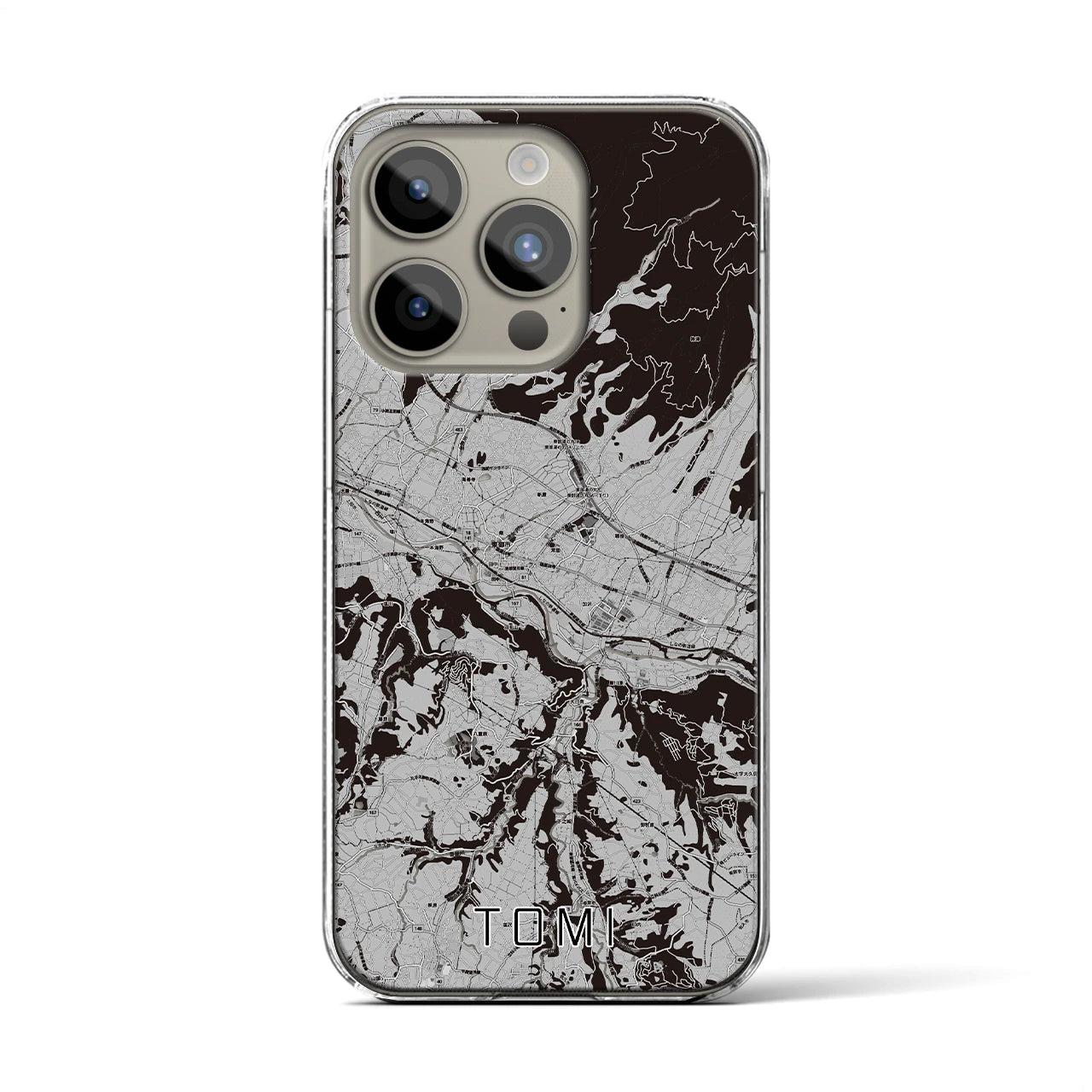 【東御(長野県)】地図柄iPhoneケース(クリアタイプ)