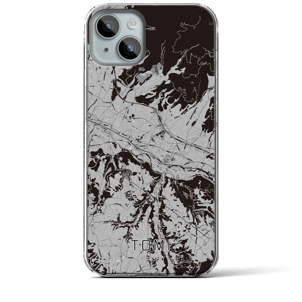 【東御(長野県)】地図柄iPhoneケース(クリアタイプ)