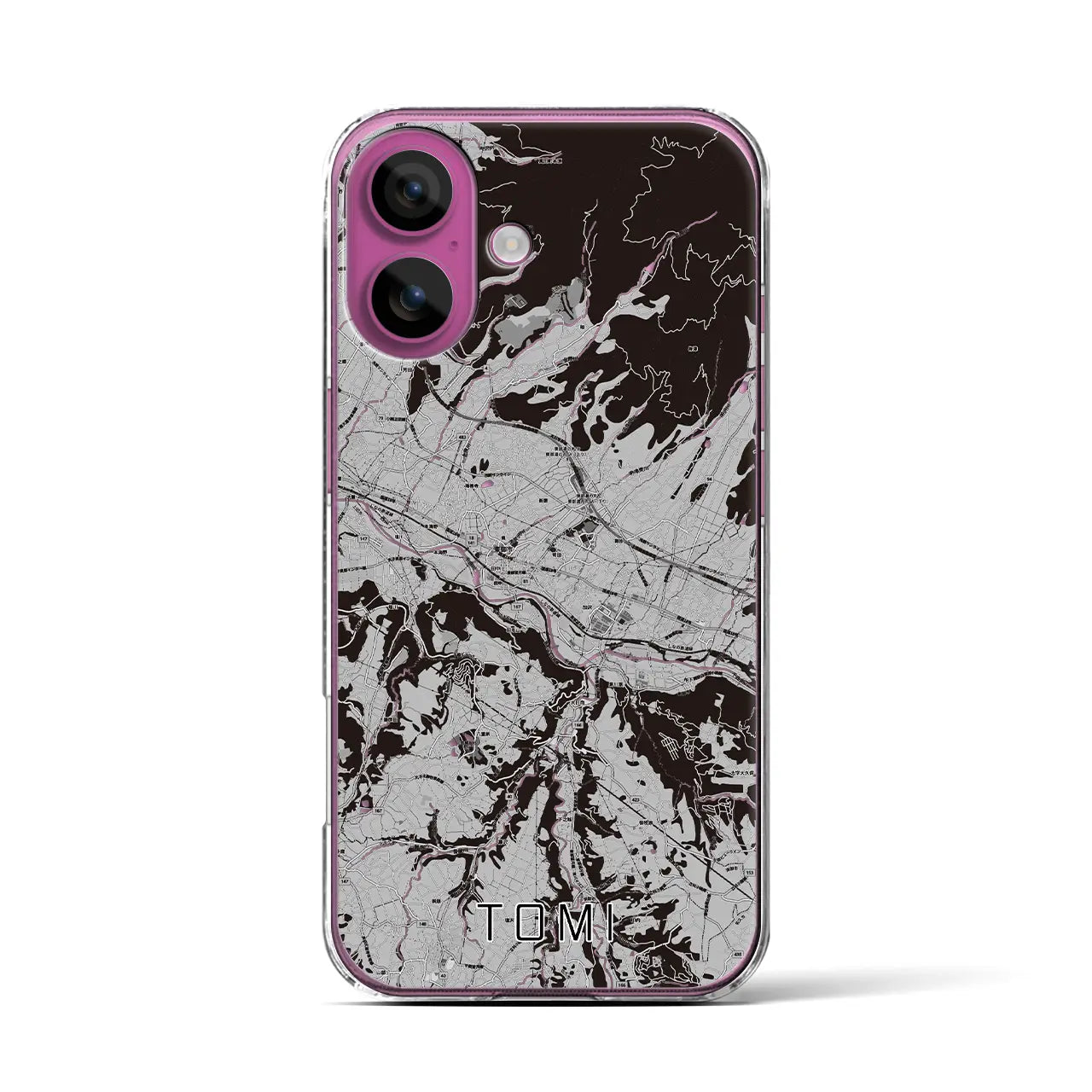 【東御(長野県)】地図柄iPhoneケース(クリアタイプ)